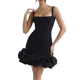Pbong  Sexy Backless Sling Dresses for Summer Woman's Dress New SKinny High Waist Solid Mini Dress Women Clothing