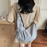 Korean Canvas Crossbody Bags for Women Casual Girl Student Shoulder Shopper Book Bag Fashion Cloth Satchel Female Handbags