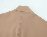 2025 New Autumn Fashion Solid Lapel Jacket For Women Single Breasted Long Sleeve Coats Female Elegant Chic Street Outwear