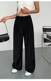 Multicolor Office High-waisted Wide-leg Suit Pants Women's 2025 Autumn Loose and Drape Casual Straight Mopping Trousers
