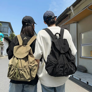 Pbong  Casual Drawstring Backpack for Women and Men Lightweight Outdoor Travel Sports Backpacks College Students Boys Girls School Bag