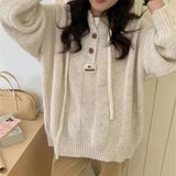 Women's Knitting Pullover Sweater Autumn/Winter Temperament Femme Bottoming Tops Fashion Thickening Loose Ladies Jumper