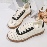 Plus Size Shoes for Women 36-42 Spring Autumn Women Lace Up Platform Wedge Non-slip Flats Zapatos De Mujer Sneakers Women