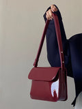 Retro Red Lacquer Leather Small Square Bag New Summer High Quality Ladies Crossbody Bag Luxury Elegant Trend Shoulder Bag