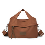 Pbong  Canvas Women Small Shoulder Bag Female Fashion Solid Crossbody Bags High Quality Zipper Teenage Youth Women's Bags Trend