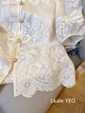 New Women's Shirt 2025 Spring Summer Chinese-style Short Sleeve High-end Ladies Tops Comfortable Temperament Lady Blouse