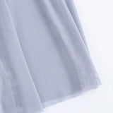 Sleeveless Party Fashion Long Dress Vestidos Solid Color Gray Blue O-neck Solid Color Fishtail Dress 2025 New Female Clothes