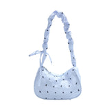 Pbong  New Fashion Oxford Cloth Large Capacity Single Shoulder Bag Women's Underarm Bag Butterfly Knot Print Casual Simple City...