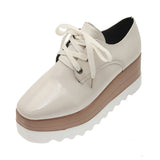 Pbong  New Spring Women Flat Platform Shoes Slip on Moccains Ladies Casual Shoes Woman Thick Sole Brogue Creepers Sneakers