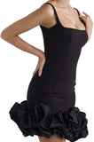 Pbong  Sexy Backless Sling Dresses for Summer Woman's Dress New SKinny High Waist Solid Mini Dress Women Clothing