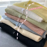 Knitted Cardigan Sweater Jacket Versatile Women Spring/Summer New Fashion Self cultivation Sunscreen Ladies Top Coat