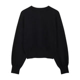 Pbong  Fast Selling Independent Station Women's Fashionable European Style Knit Jacket Mini Skirt Set Large Button Decor