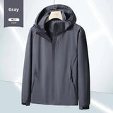 Pbong  Outdoor Thin Hooded Waterproof Jacket Men's Women's Windproof Mountain Climbing Suit Single Layer Rainproof Camping Hiking Down