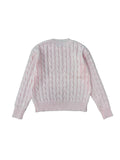 New autumn and winter women's round neck long sleeved twisted rope knitted sweater