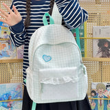 Women Teen Girls Plaid Backpack Cute Casual School Travel Daily Daypack Unbranded New Tend School Cute Travel Back Packs