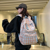Pbong  Girl School Bag Backpack Back Pack For Teenager Women Children Female Pink Schoolbag Primary High Bagpack Class Teens Child Kids（No hanging accessory）