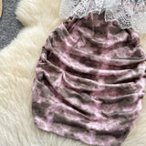 Chic Sexy butterfly print lace Spliced Fairy  Summer  Women Boho Sundress  women clothing mini dress