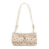 Pbong  Women Dot PU Underarm Pouch Korean Armpit Bag Multi-Pocket Cute Shoulder Bag Shopping Travel Lightweight Crossbody Bags