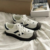 Pbong  Original Niche Retro De Training Shoes Women's New Breathable White Walking Sneakers Versatile Casual Board Trainers Footwear