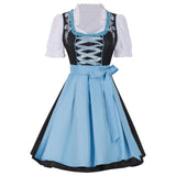 Women Beer Maid Oktoberfest Costume Traditional German Dirndl Fancy Dress Perfect for Carnival Halloween Theme Party for Female