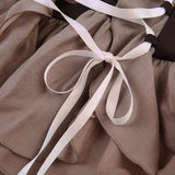 Mesh Patchwork Ruffles Design Short Dress