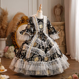 Children's Victorian Historical Dress 18th Century Rococo Party Princess Dresses for Girls