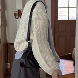 Pbong  Women's Clothing Long-sleeved Knitted Sweater Office Fashion Casual Cardigan Top Knitwear Autumn and Winter New