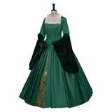 Pbong  Tudor-style green ball gown (Halloween)