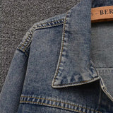 Women's Cowboy Coat 2025 Spring Autumn Fashion Short Loose Ladies Top Versatile Large Pocket Korean Version Female Denim Jacket