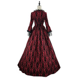 Pbong  Women Medieval Gothic Lolita Dress S-3XL, Off Shoulder Short Sleeve Cinched Waist Maxi Dress, Retro Court Cosplay Party Outfit