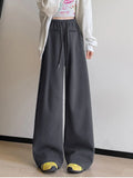 Streetwear Y2K Women Sweatpants Vintage Loose Hip Hop Design Pant Casual Fall Winter High Waist American Retro Bf Trousers