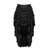 Pbong  Simple Pure Color Dance Skirt Midi Skirt Pleated Design Versatile Style for plus Size Women Straight Cut Silhouette