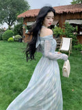 Elegant and Chic Midi Party Dress for Women Long Sleeve Solid Fashion New Evening Prom Vestidos Female Autumn Clothes New