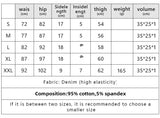 Pbong  New Summer Fashion Women's Denim Shorts European Style Stretch Ripped Style Wish Explosive Popular Shorts