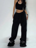 Casual Gray Sweatpants Women Wide Leg Black Joggers Classic Baggy Streetwear Oversized Sports Female Trousers All-match