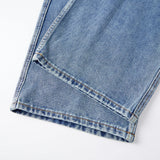 Pbong  y2k Baggy Jeans Women Fashion Clothes Low Rise Wide Leg Denim Pants with Pockets Long Trousers for Daily Office Party