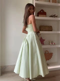 Women Sexy Deep V-neck Pleated Lace-up Halter Dress Elegant Backless High Waist A-line Long Dresses Vocation Party Vestidos
