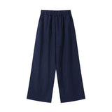Pbong   Loose Women's Shirt Pant Set Casual Single-breasted Turndown Collar Top High Waist Wide Leg Pants Female Suit Summer New