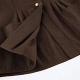 Pbong  Chiffon Loose Shirt For Women Sexy See-Through Ruffles Sleeve Blouse New Summer Chic Fashion Solid Casual Round Neck Shirts