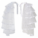 Pbong  Steampunk Tulle Tutu Skirt Women Medieval Gothic Cocktail Club Ruffles Punk Mermaid Overskirt