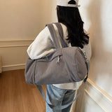 High Quality Travel Bag Corduroy Shoulder Crossbody Duffle Bag for Women Ladies Tote Luggage Bag Large Designer Handbags