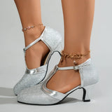 Women's Modern Dance Shoes Girls Latin Dancing Shoes Soft Outsole Ballroom Dance Shoes for Ladies High Heeled