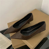 Pbong  Spring Design Leopard Print Woman Pumps Pointed Toe Thin Low Heels Elegant Party Female Shoes Zapatos De Mujer