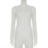 Vacation Knit Hollow T shirt Women's Long Sleeve Sunscreen Cover Up T shirt Sexy Hot Girl See Through Slim Summer T shirt