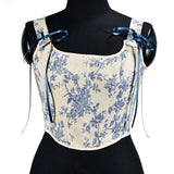 Vintage Bandage Corset Ladies Elegant Body Shaper Lolita Bustier Tops Shapewear Women Streetwear Woman Clothes Lingerie Fajas