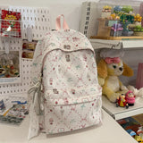 Pbong  Girl School Bag Backpack Back Pack For Teenager Women Children Female Pink Schoolbag Primary High Bagpack Class Teens Child Kids