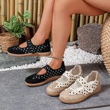 Spring Autumn Polka Dot Soft Bottom Casual Women Sneakers Fashion Solid Round Toe Loafers Comfort Women Shoes