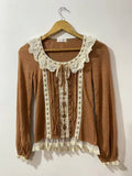 Last One Japan Liz Lisa Lace Knitted Long Sleeve Cardigan Sweater