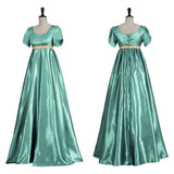 Women Victorian Satin Dress Retro 19th Century Formal Gown Luxury Ball Evening Costume Vintage Party Wedding Banquet Outfit