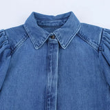 Pbong  Kaopu Spring Summer Fashion Retro Casual Women's Shirt Simple Design Top Button up Cotton Polyester Blend Slim Fit